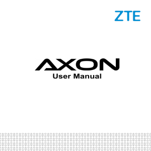 ZTE AXON User Manual