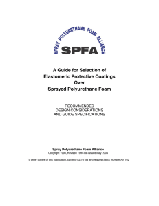 A Guide for Selection of Elastomeric Protective Coatings Over