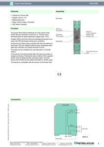 KFD2-EB2 Power Feed Module Connection