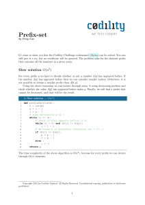 Prefix-set