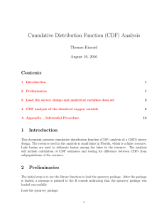 Cumulative Distribution Function (CDF) Analysis