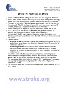 Stroke 101: Fast Facts on Stroke