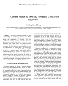 A Ramp Metering Strategy for Rapid Congestion