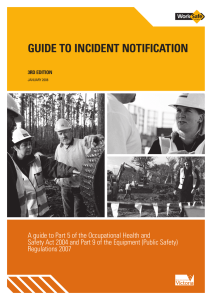 guide to incident notification