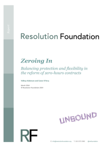 Zeroing In - Resolution Foundation