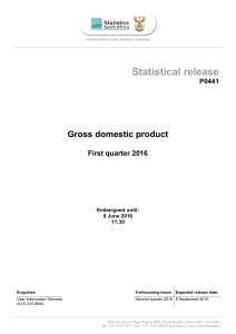 GDP - Statistics South Africa