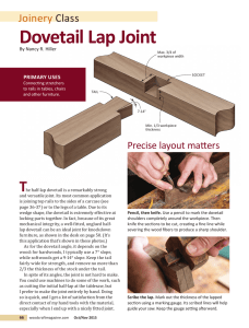 Dovetail Lap Joint - Woodcraft Magazine