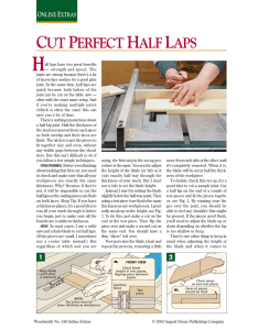 Cut Perfect Half Laps