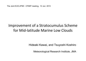 Improvement of a Stratocumulus Scheme for Mid-latitude