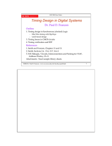 Timing Design in Digital Systems