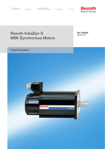 Rexroth IndraDyn S MSK Synchronous Motors