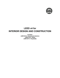 LEED v4 for INTERIOR DESIGN AND CONSTRUCTION