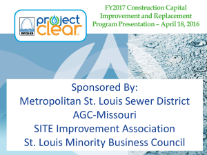 FY2017 Capital Construction Program Presentation April 2016