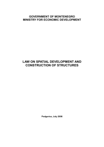 law on spatial development and construction of structures