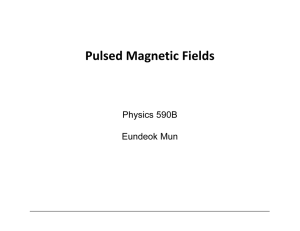 Pulsed Magnetic Fields