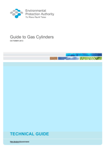 Guide to Gas Cylinders 2013