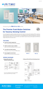 The Premier Push-Button Switches for Vacancy Sensing Control