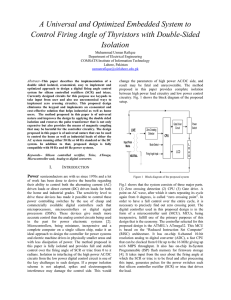 A Universal and Optimized Embedded System to Control Firing