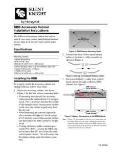 RBB Battery Accessory Cabinet Installation Sheet