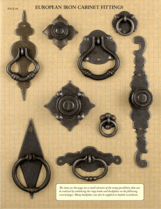 EUROPEAN IRON CABINET FITTINGS