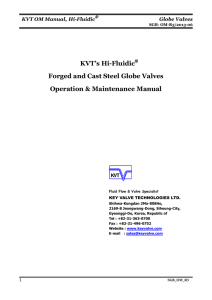 Manual for Globe Valves KVT_IOM_Globe_Valves_English