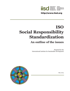 ISO Social Responsibility Standardization