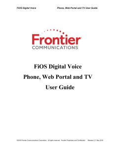 FiOS Digital Voice Phone, Web Portal and TV User