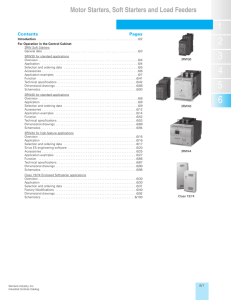 Motor Starters, Soft Starters and Load Feeders