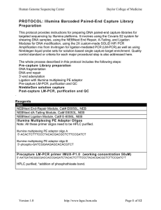 Illumina Barcoded Paired-End Capture Library - BCM-HGSC