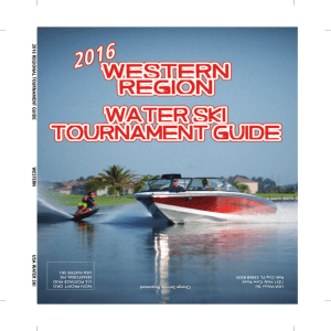 2016 REGIONAL TOURNAMENT GUIDE WESTERN USA W A TER