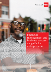 Financial management and business success