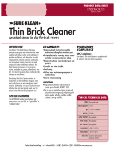 Thin Brick Cleaner