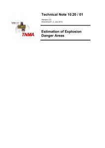 Estimation of Explosion Danger Areas
