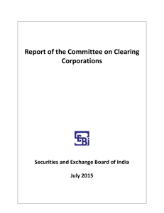 Report of the Committee on Clearing Corporations