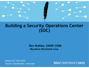 Building a Security Operations Center (SOC)