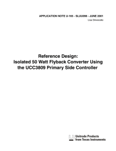 U-165 Reference Design: Isolated 50 Watt