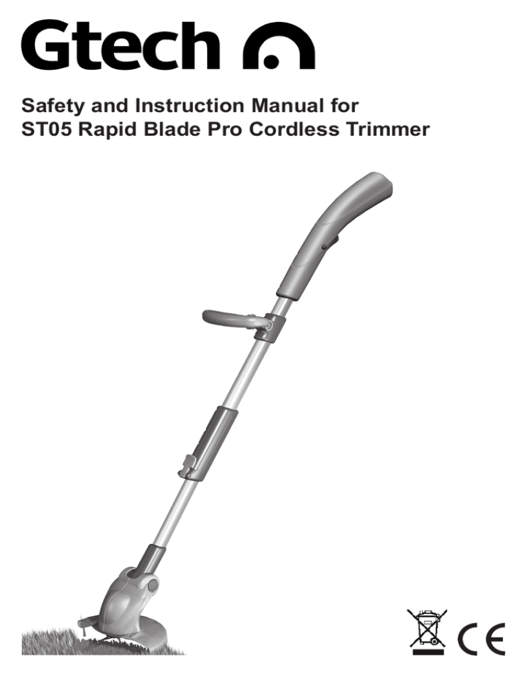Safety and Instruction Manual for ST05 Rapid Blade Pro