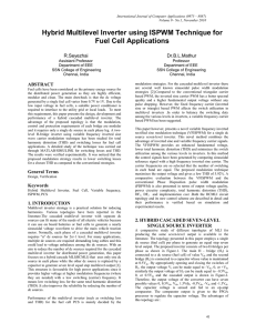 Hybrid Multilevel Inverter using ISPWM Technique for Fuel Cell