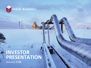 MEG Energy Investor Presentation January 2016 (final2).pptx