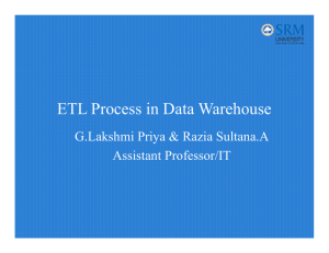 ETL Process in Data Warehouse