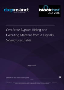 Hiding and Executing Malware from a Digitally Signed