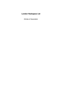 London Hackspace Ltd