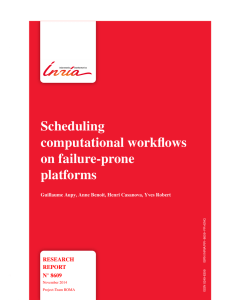 Scheduling computational workflows on failure-prone platforms