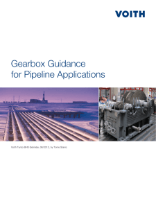 Gearbox Guidance for Pipeline Applications
