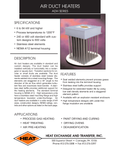 ADH Series - Air Duct Heaters