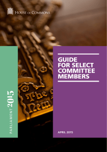 Guide for Select Committee Members ( PDF 1.35 MB)