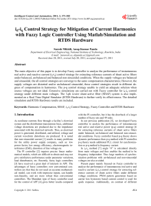 id-iq Control Strategy for Mitigation of Current Harmonics with Fuzzy
