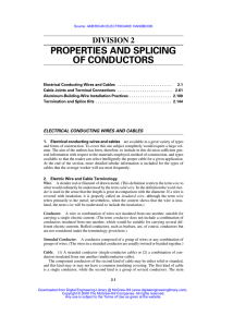 properties and splicing of conductors