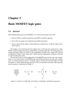 Chapter 3 Basic MOSFET logic gates