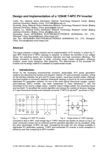 Design and Implementation of a 125kW T